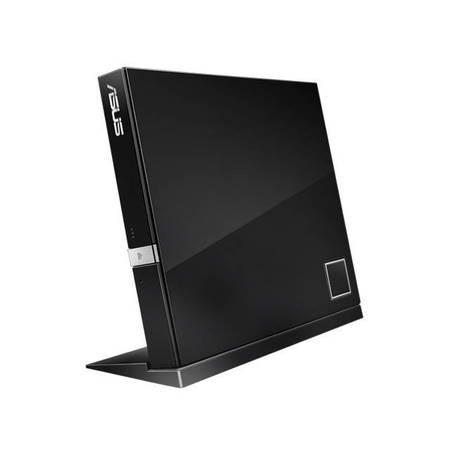 ASUS SBW-06D2X-U 6X USB Blu-ray Slim External Writer (Black), Retail SBW-06D2X-U/BLK/G/AS